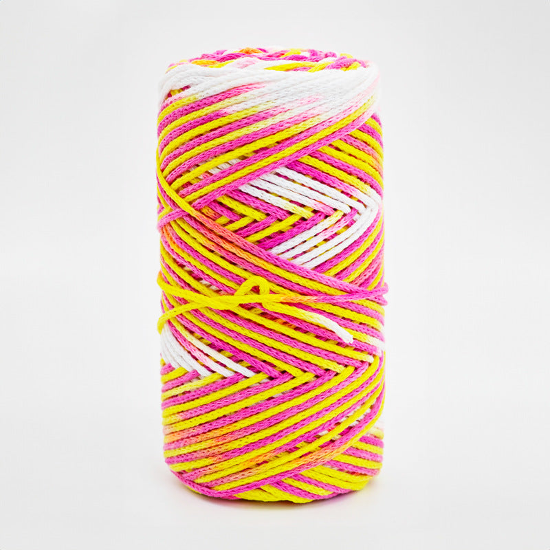 200G Hardened 2Mm Hollow Cotton Thread Woven Bag Material Bag Hand-Woven Hollow Thread Round Strand Medium Thick Simple Thread
