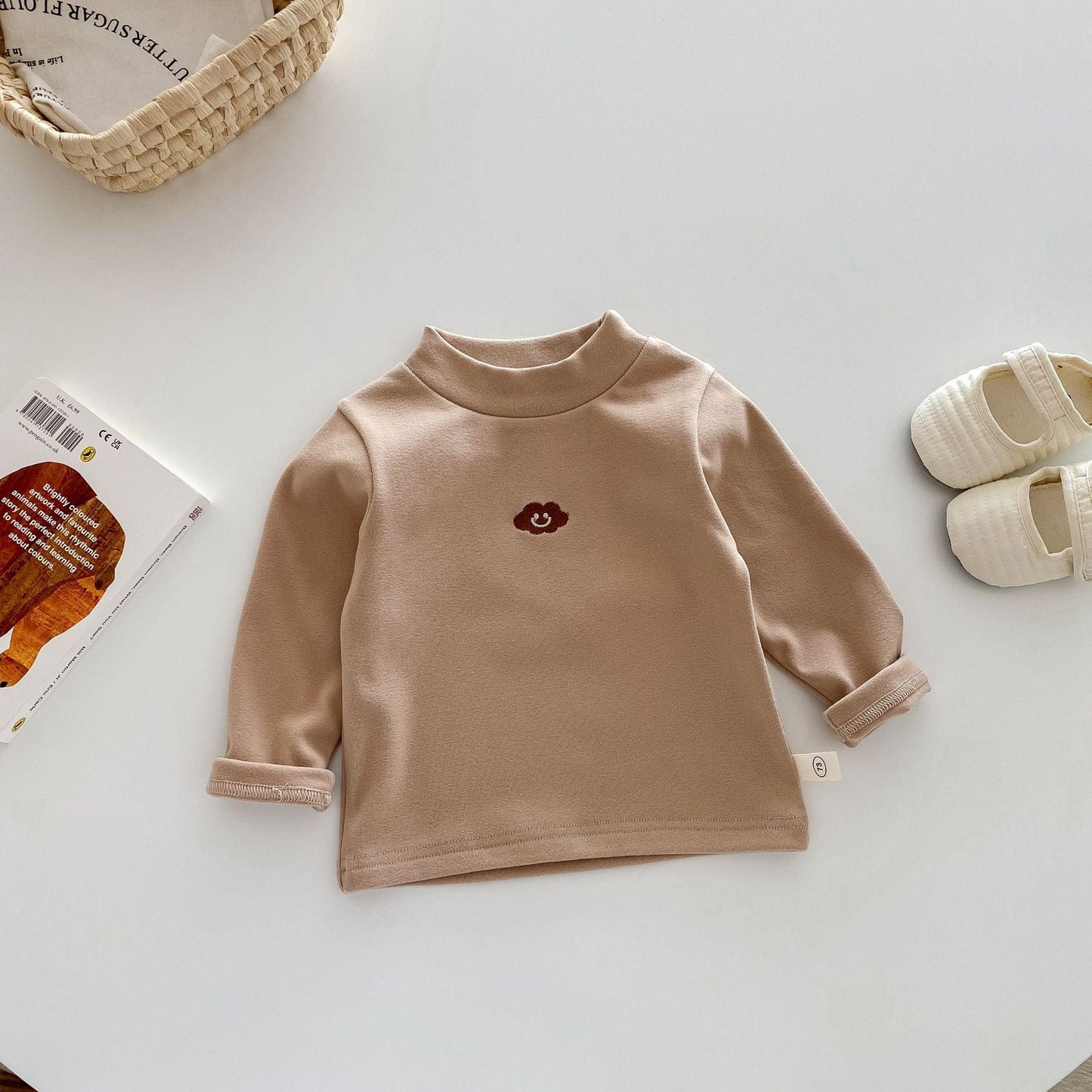 Children'S Developer Base Shirt 0-5 Years Old Winter Korean Children'S Clothing Girl Fashionable Cartoon Inner Wear Boy'S Winter Clothing Ay648