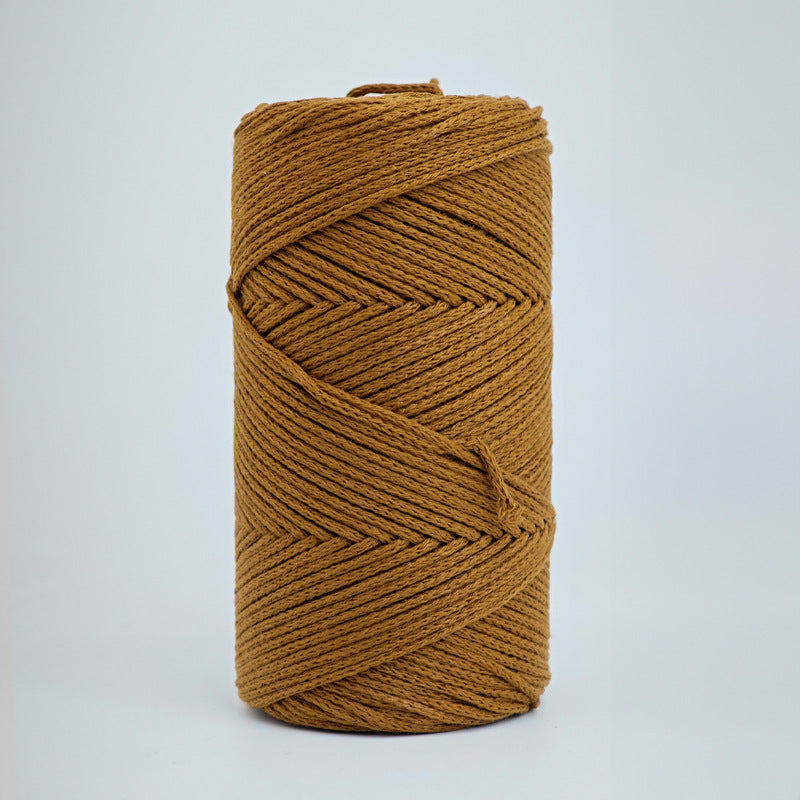 200G Hardened 2Mm Hollow Cotton Thread Woven Bag Material Bag Hand-Woven Hollow Thread Round Strand Medium Thick Simple Thread