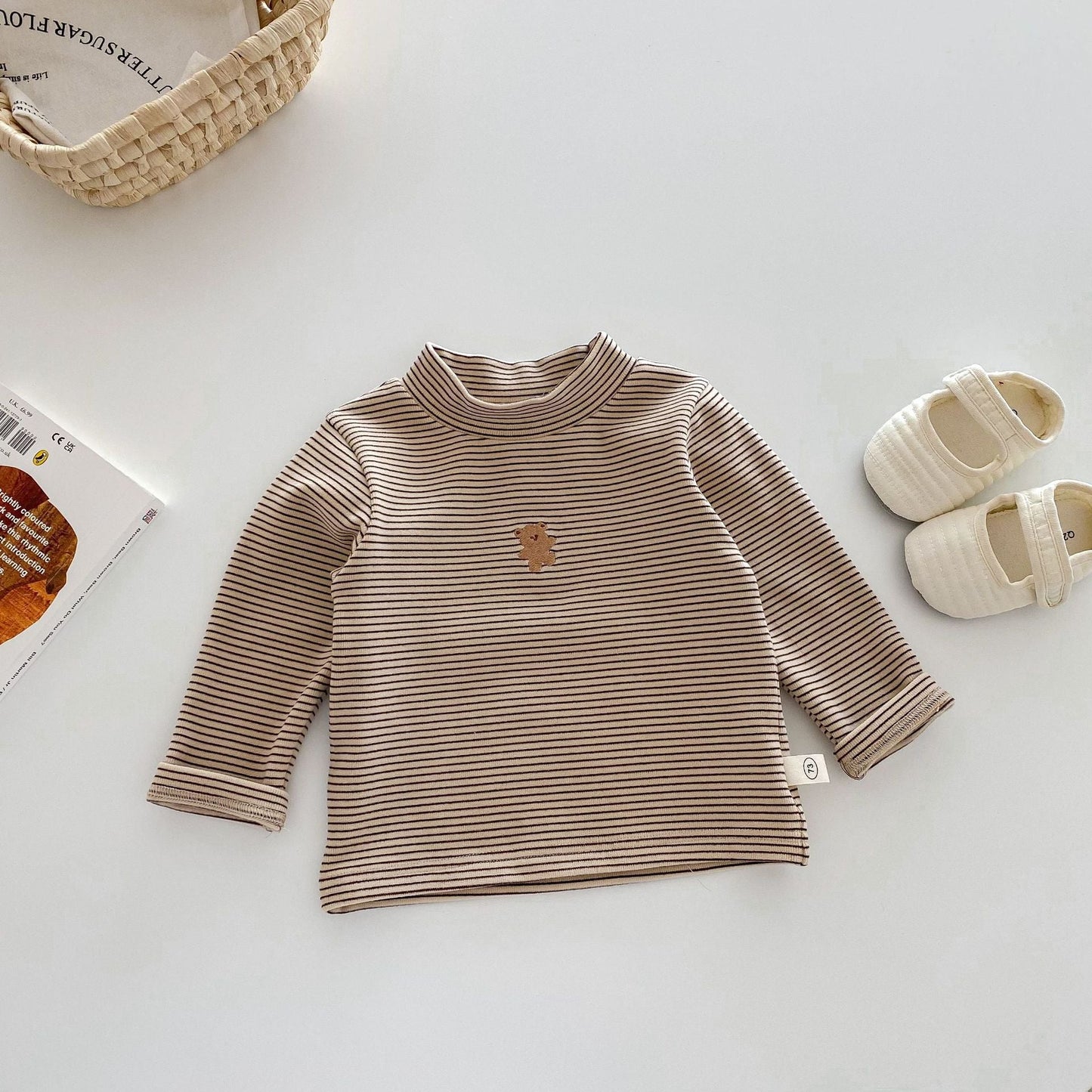 Children'S Developer Base Shirt 0-5 Years Old Winter Korean Children'S Clothing Girl Fashionable Cartoon Inner Wear Boy'S Winter Clothing Ay648