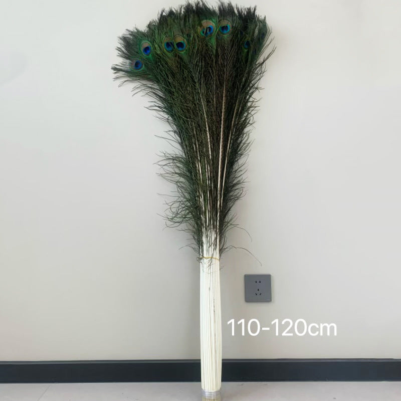 Natural Peacock Fur Wholesale Feather Ornaments Dust Duster Decorative Materials Accessories Clothing Accessories Edge Feather Peacock Real Hair