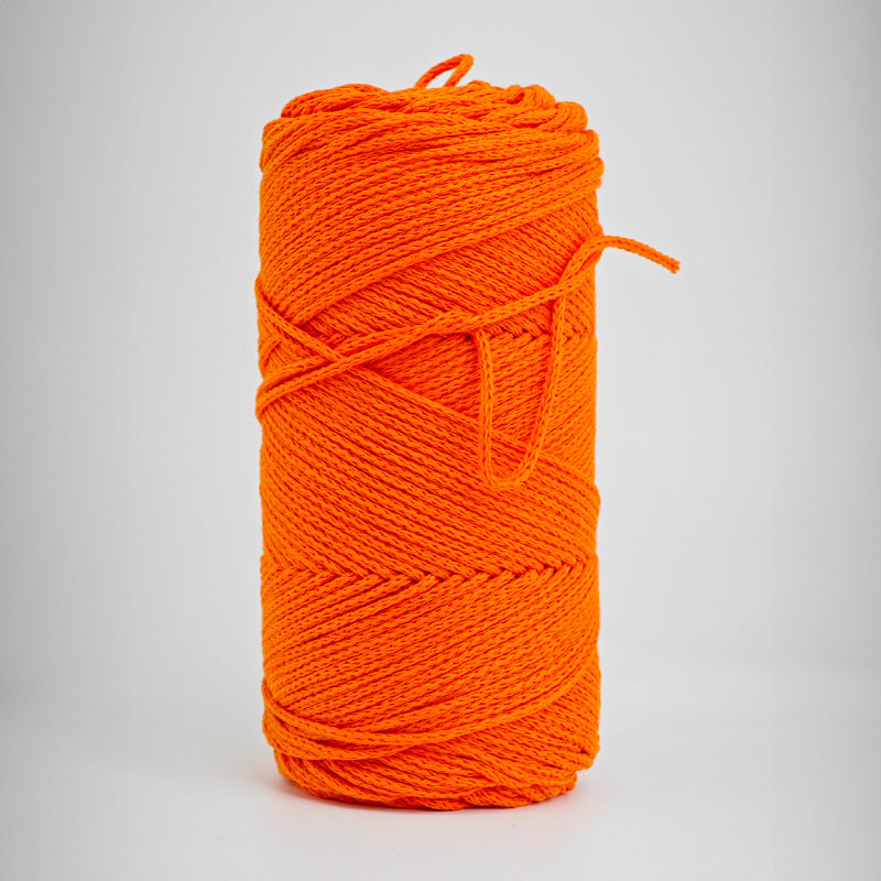 200G Hardened 2Mm Hollow Cotton Thread Woven Bag Material Bag Hand-Woven Hollow Thread Round Strand Medium Thick Simple Thread