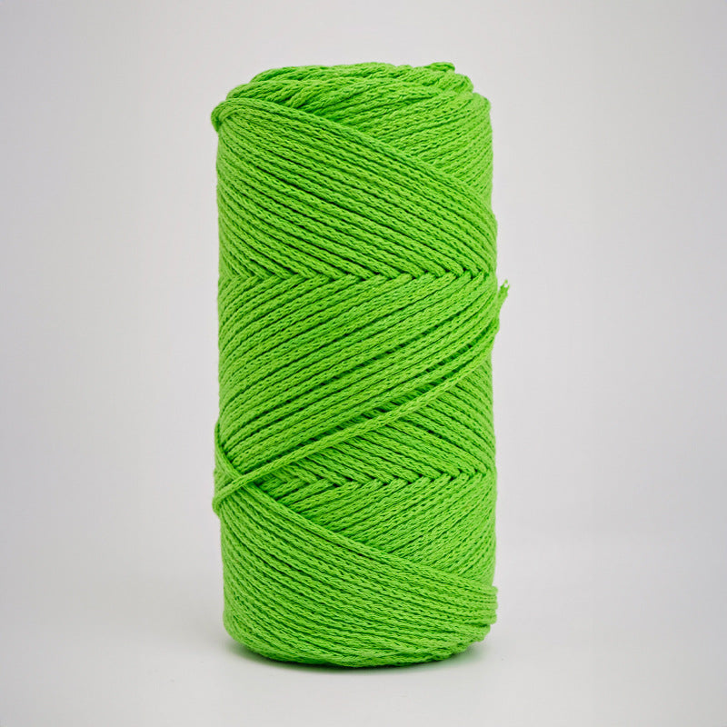 200G Hardened 2Mm Hollow Cotton Thread Woven Bag Material Bag Hand-Woven Hollow Thread Round Strand Medium Thick Simple Thread