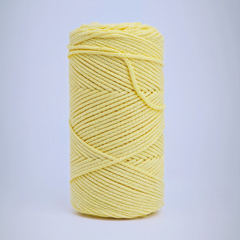 200G Hardened 2Mm Hollow Cotton Thread Woven Bag Material Bag Hand-Woven Hollow Thread Round Strand Medium Thick Simple Thread