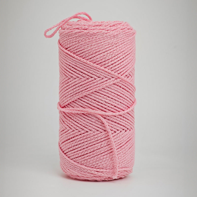 200G Hardened 2Mm Hollow Cotton Thread Woven Bag Material Bag Hand-Woven Hollow Thread Round Strand Medium Thick Simple Thread