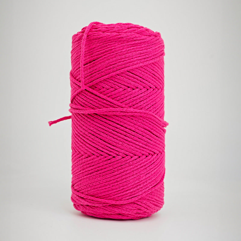 200G Hardened 2Mm Hollow Cotton Thread Woven Bag Material Bag Hand-Woven Hollow Thread Round Strand Medium Thick Simple Thread