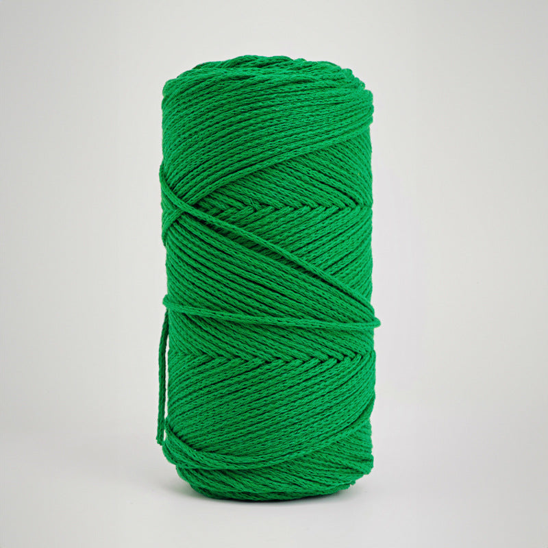 200G Hardened 2Mm Hollow Cotton Thread Woven Bag Material Bag Hand-Woven Hollow Thread Round Strand Medium Thick Simple Thread