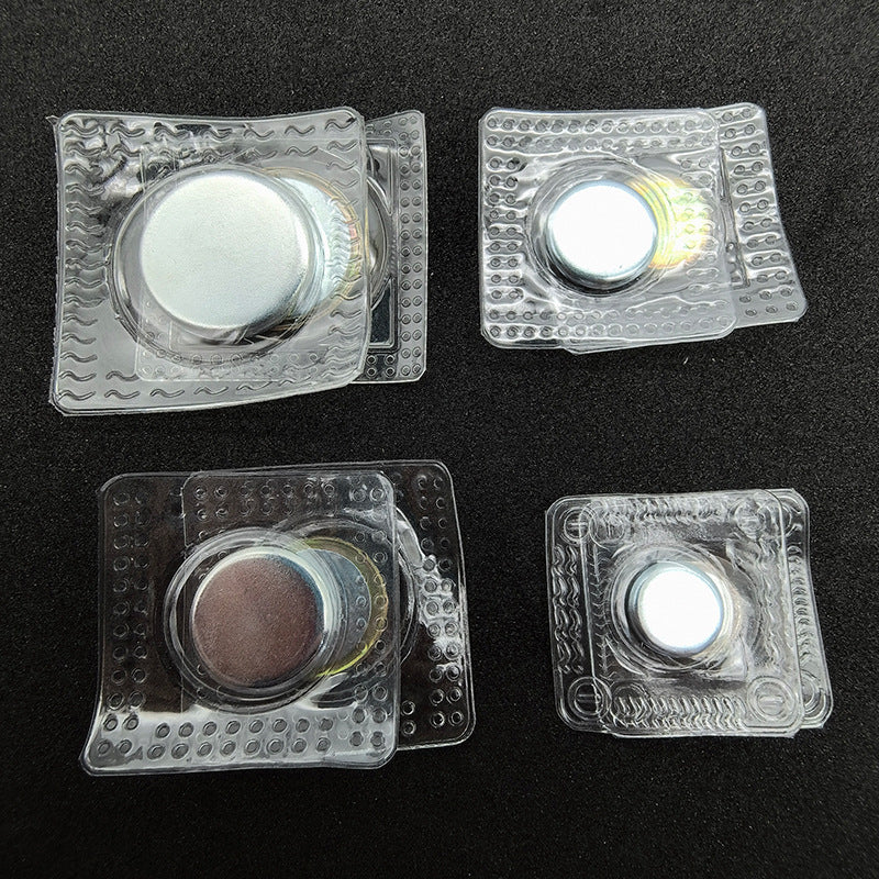 Spot Pvc Magnetic Buckle, Invisible Glue-Covered Strong Magnetic Button Diy Bag Single-Sided Magnetic Buckle, Waterproof Magnet Buckle