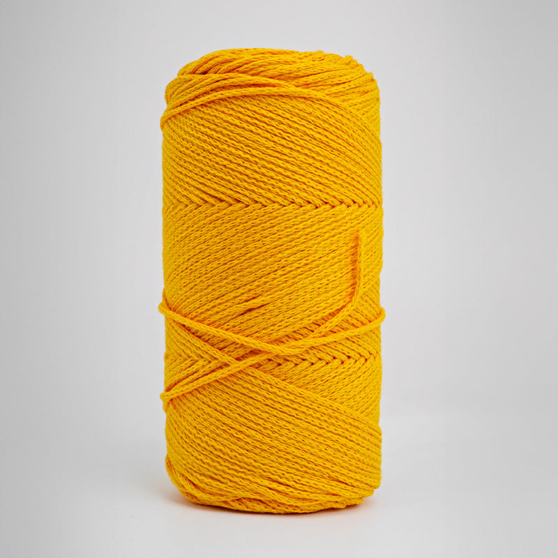 200G Hardened 2Mm Hollow Cotton Thread Woven Bag Material Bag Hand-Woven Hollow Thread Round Strand Medium Thick Simple Thread