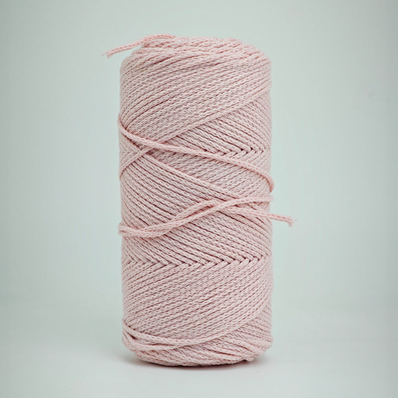 200G Hardened 2Mm Hollow Cotton Thread Woven Bag Material Bag Hand-Woven Hollow Thread Round Strand Medium Thick Simple Thread