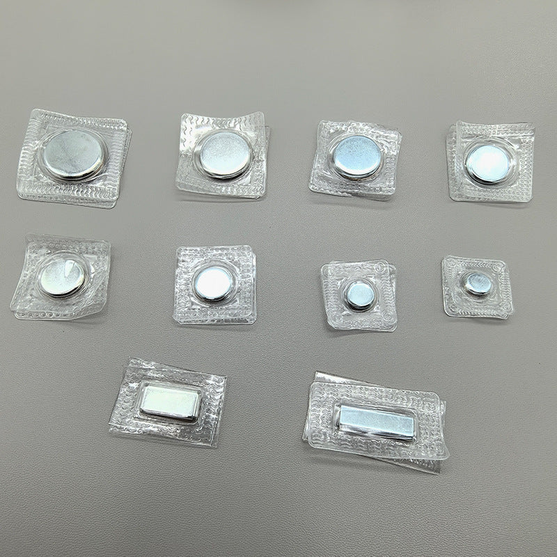 Spot Pvc Magnetic Buckle, Invisible Glue-Covered Strong Magnetic Button Diy Bag Single-Sided Magnetic Buckle, Waterproof Magnet Buckle