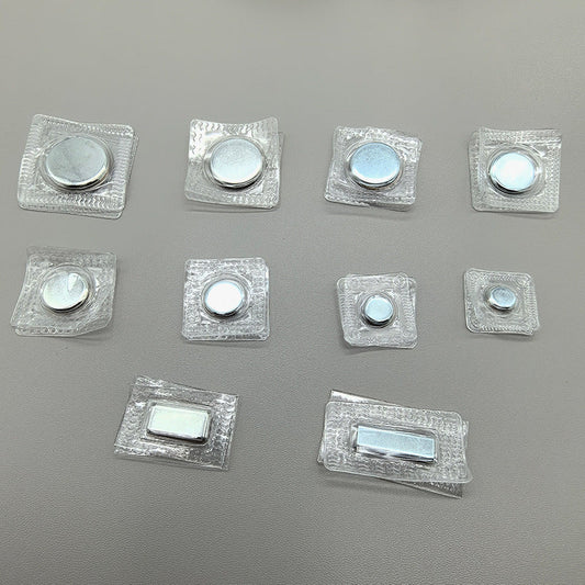 Spot Pvc Magnetic Buckle, Invisible Glue-Covered Strong Magnetic Button Diy Bag Single-Sided Magnetic Buckle, Waterproof Magnet Buckle
