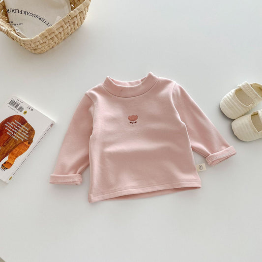 Children'S Developer Base Shirt 0-5 Years Old Winter Korean Children'S Clothing Girl Fashionable Cartoon Inner Wear Boy'S Winter Clothing Ay648