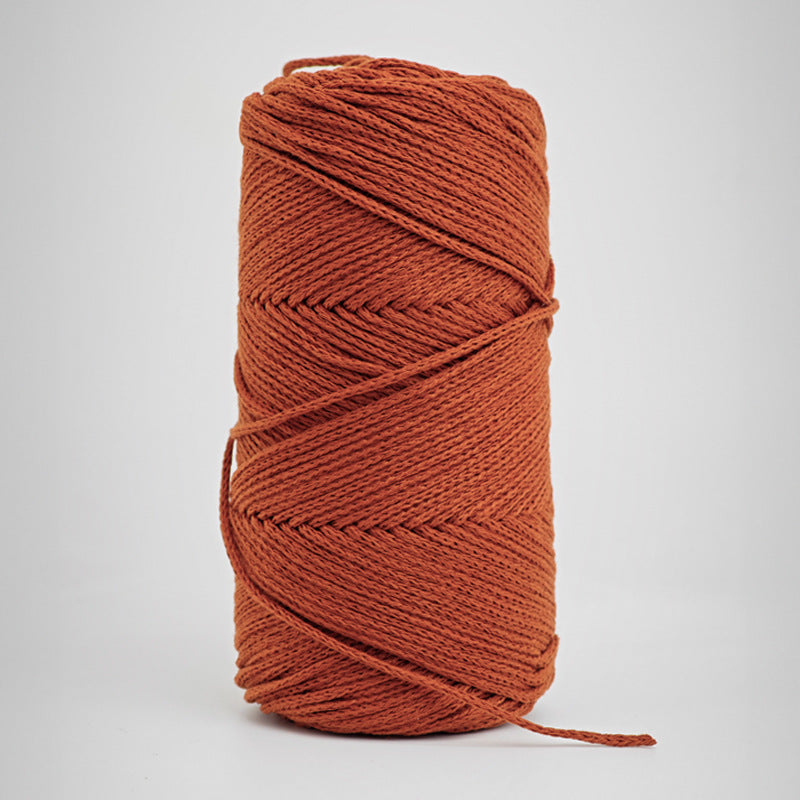 200G Hardened 2Mm Hollow Cotton Thread Woven Bag Material Bag Hand-Woven Hollow Thread Round Strand Medium Thick Simple Thread