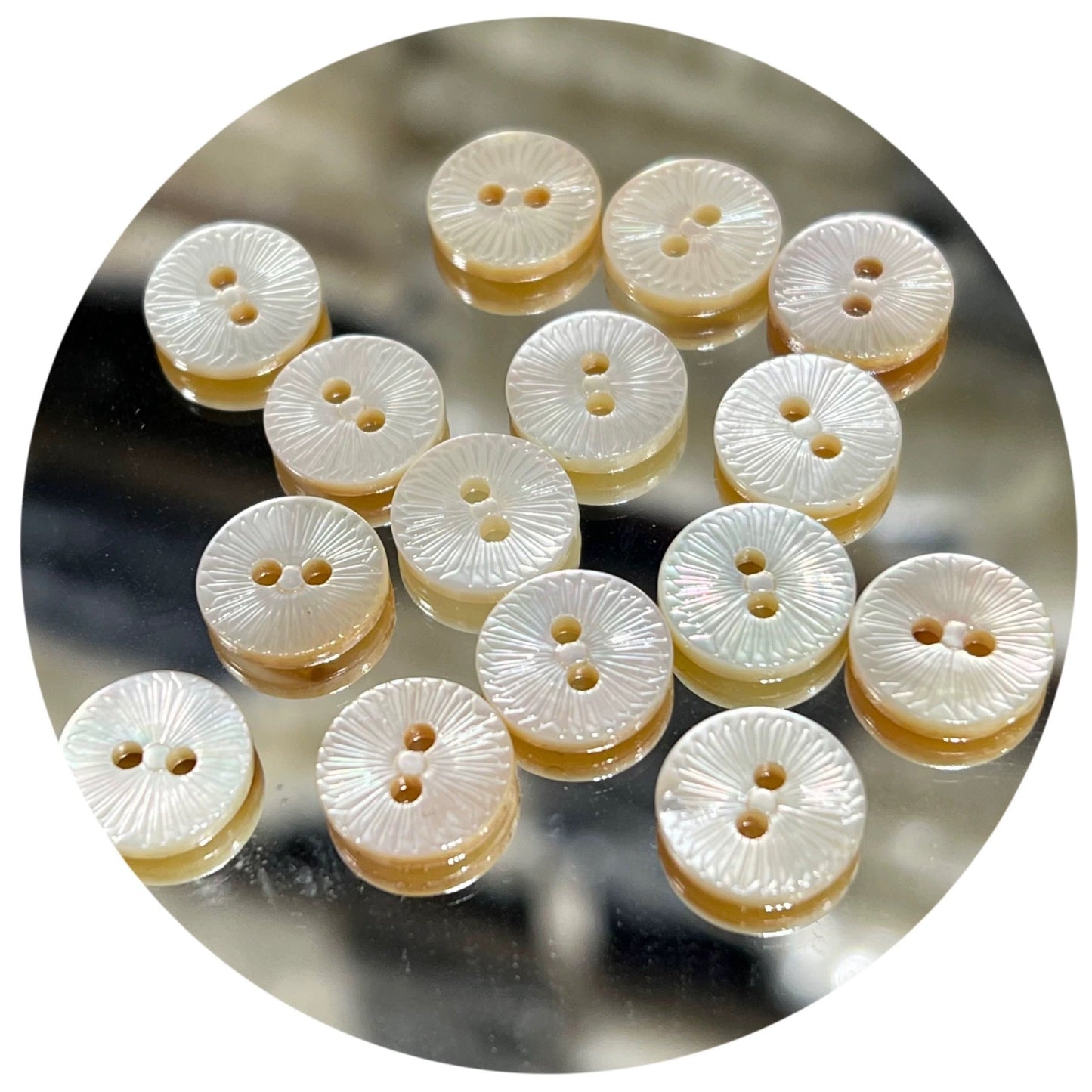 Natural Shell Button White Butterfly Tulip Butterfly Rose Shell Button White Butterfly Shirt Button Laser